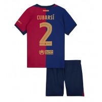 Dječji Nogometni Dres Barcelona Pau Cubarsi #2 Domaci 2024-25 Kratak Rukav (+ Kratke hlače)